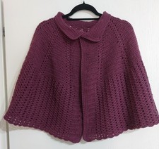 Scialle fatto a uncinetto di Lana Merinos. Termoregolatrice. 