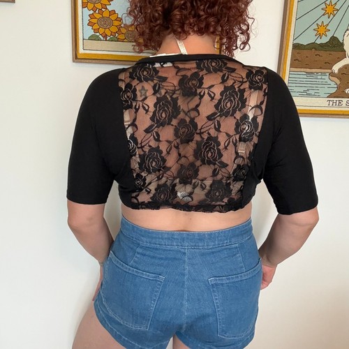 Joyce leslie top cropped - , in