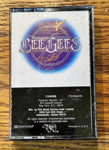 Bee gees greatest cassette - gees,