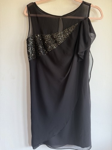 Abito coast nero paillettes - nero,