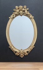 Specchio da parete effetto barocco angelo specchio oro stile antico specchio bagno liberty