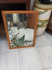 Vintage  Specchio Specchiera Decorato Molto Particolare Antichità Arte A Mano