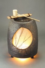 Shigaraki Ware acqua di sorgente Tsukubai Suigetsu acqua corrente per uso interno