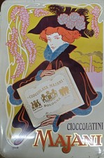 Scatola latta vintage Majani