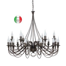 Lampadario arte povera ferro