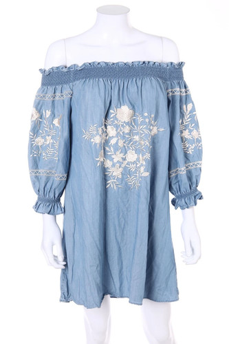 Zara vestito abito jeans stile - vestito,