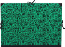 Cartella Porta Disegni 72 X 52 Verde - Chiusura Con Cordoni