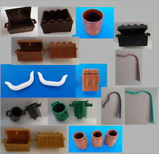 Lego Accessori Pirati Castello  Botti Scrigni Fruste