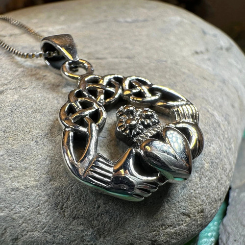 Collana cuore claddagh irlanda - collana,