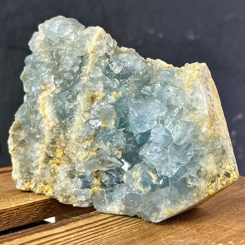 Blue crystal geode esemplare - -,