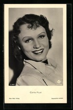 attrice Carla Rust bianco e nero, cartolina 