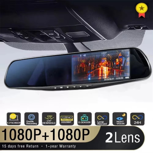 Specchio retrovisore dvr auto - specchio,