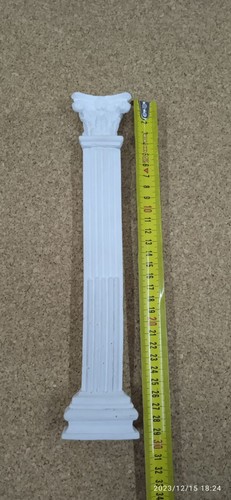 Mezza colonna gesso 29 - gesso, cm.29