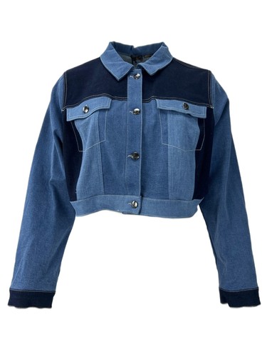 Giacca denim donna marina - giacca,