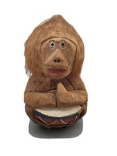 Hand Carved Tiki Coconut