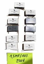 Condensatori 1,5 MF/10% 250 V Lotto 11 Pcs Varie Marche Stock Chiusura Negozio
