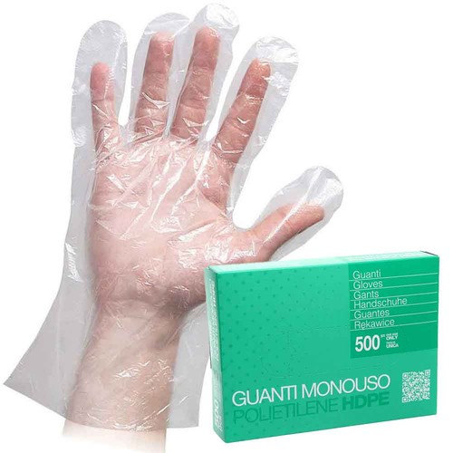 Guanti monouso trasparenti - monouso,