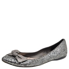 Ballerine Miu Miu argento