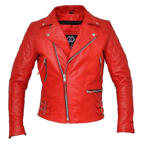 Giacca motociclista uomo pelle - giacca,