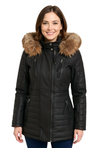 Giacca parka pelle - parka,