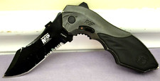 Coltello pieghevole Smith & Wesson M&P SWMP5LS lama combinata assistita blocco-pulsante---buono