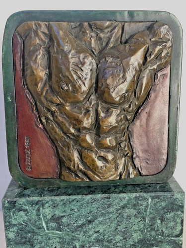 Torso uomo bronzo - torso,