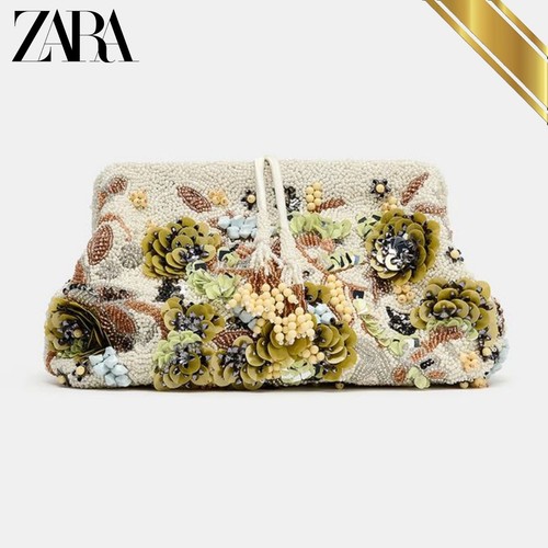 Pochette zara stampata - zara, con