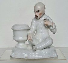 Ancien encrier en porcelaine