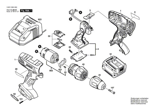 Bosch ricambi per - ricambi, trapano