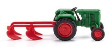 WIKING 039802 Scala HO Trattore Normag colore verde con aratro