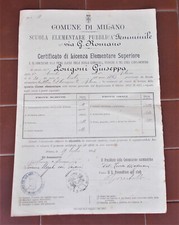 Certificato di licenza 1905
