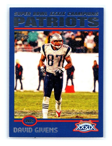 2005 topps new england super - topps,