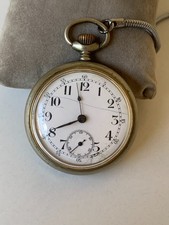 Antico orologio da tasca svizzero Tramway O’Dusonchet anni ’20 quadrante...