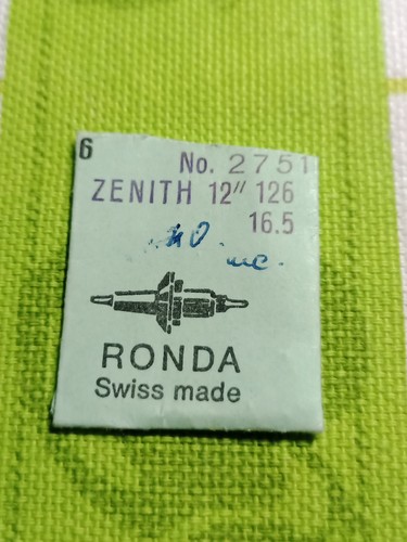 Zenith 126 asse bilanciere - zenith,