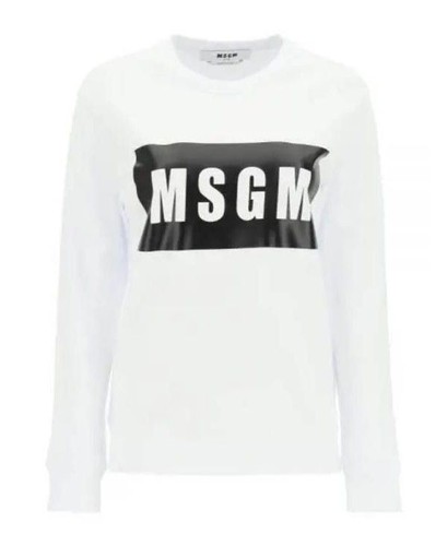 Msgm box logo cotton - box,