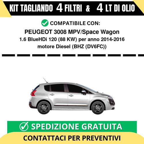 Tagliando per peugeot 3008 - peugeot,