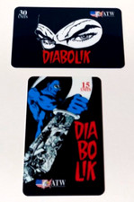 DIABOLIK ATW  2 CARTE TELEFONICHE PHONE CARD