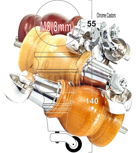 Gambe divano mobili legno - 4,