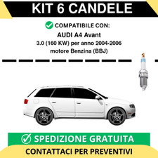 KIT 6 CANDELE per AUDI A4