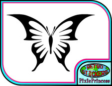 Adesivo vinile farfalla U bici