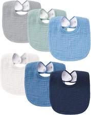 Bavaglini Bavaglino Neonato Cotone Baby Pappa Morbidi Panno per Ruttino Assorben