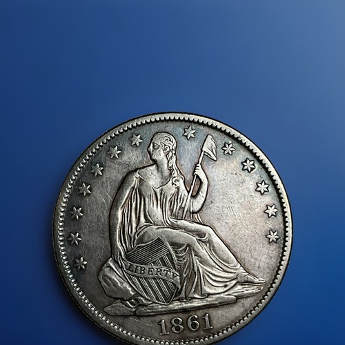 1861 mezzo dollaro seduto - 1861,
