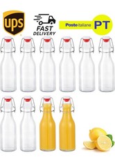 Set 10 Bottiglie Vetro 250ml