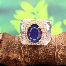 Riscaldato Zaffiro Blu Gemma