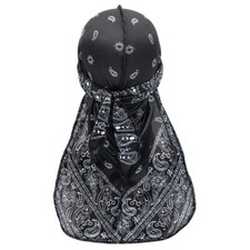 Durag  Americana Con Stampa Turbante Unisex Durags Capelli Copricapo In Raso