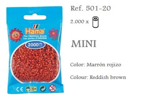 501 hama beads mini marrón - hama,