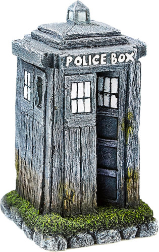 Police box ornamento acquario - box,