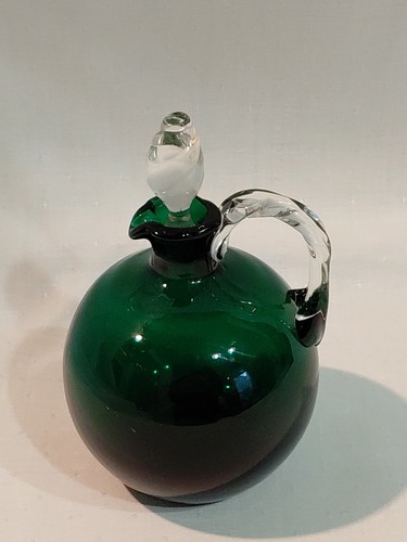Murano bottiglia caraffa verde - murano,