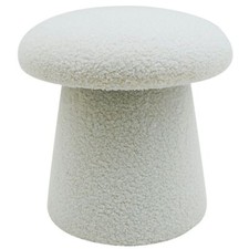 POUF TEDDY MORBIDO SGABELLO FUNGO IMBOTTITO POGGIAPIEDI TAVOLINO ARREDO CASA