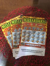 3 Gratta e vinci da 5€ usati miliardario NON VINCENTI